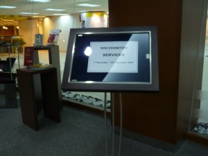 signboard mini exibition